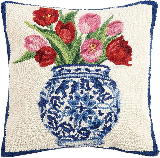 Chinoiserie Tulip Pillow - The Shops at Mount Vernon