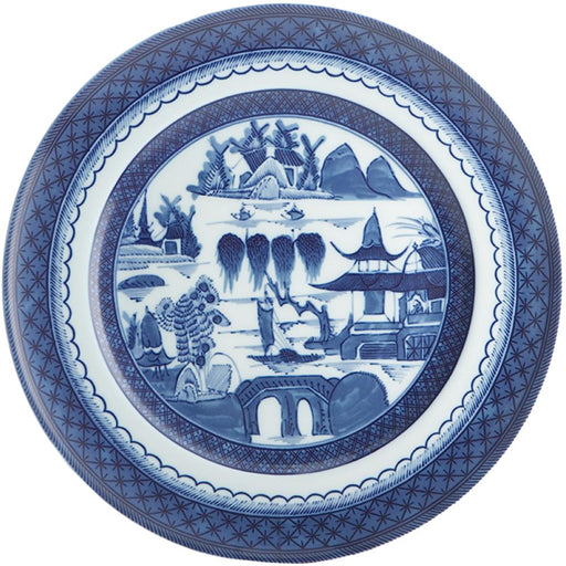 Blue Canton Large Dinner Plate - The Shops at Mount Vernon