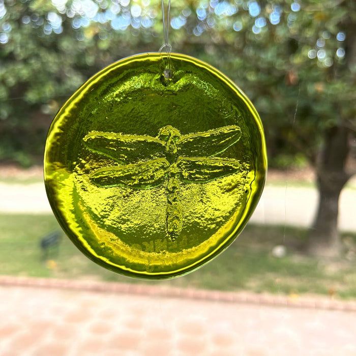 Dragonfly Glass Suncatcher - Blenko Glass - The Shops at Mount Vernon