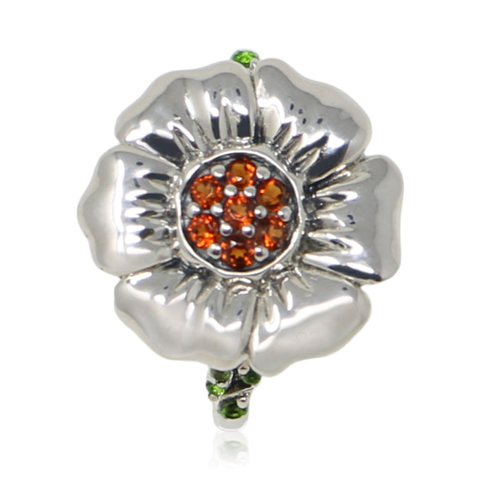 Front Parlor Garnet Sterling Silver Ring - Color Craft Inc - The Shops at Mount Vernon