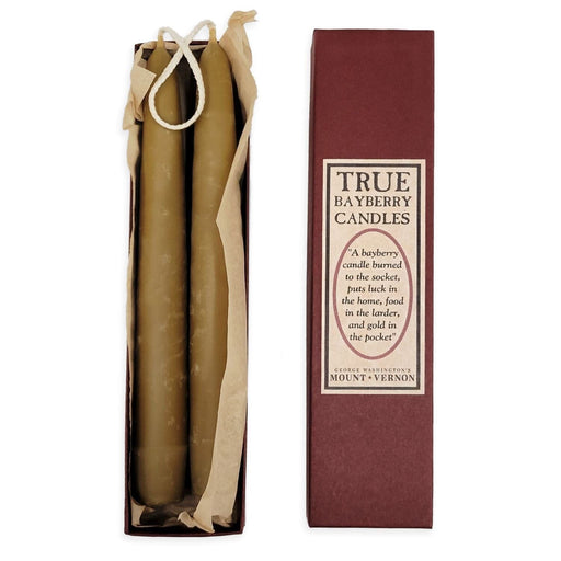 Hand Dipped 8" True Bayberry Candles - The Shops at Mount Vernon - The Shops at Mount Vernon