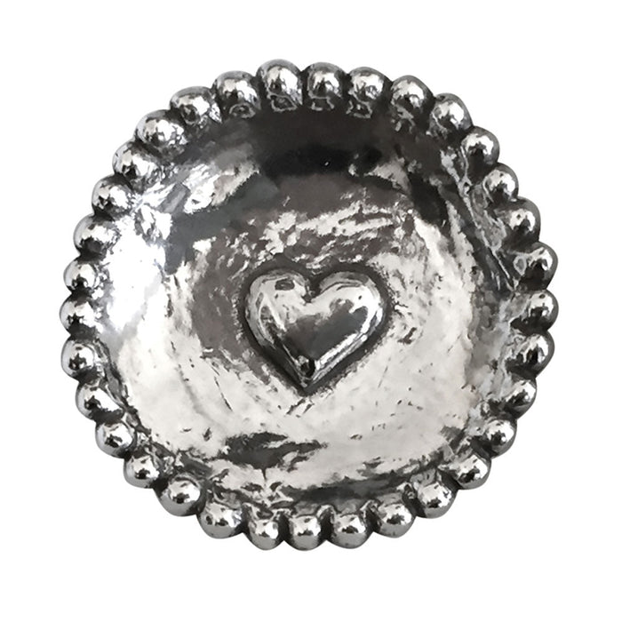 Pewter Ring Dish - Heart, Magnolia or Bee Design - The Shops at Mount Vernon