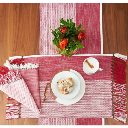 Red Holiday Table Runner - The Shops at Mount Vernon