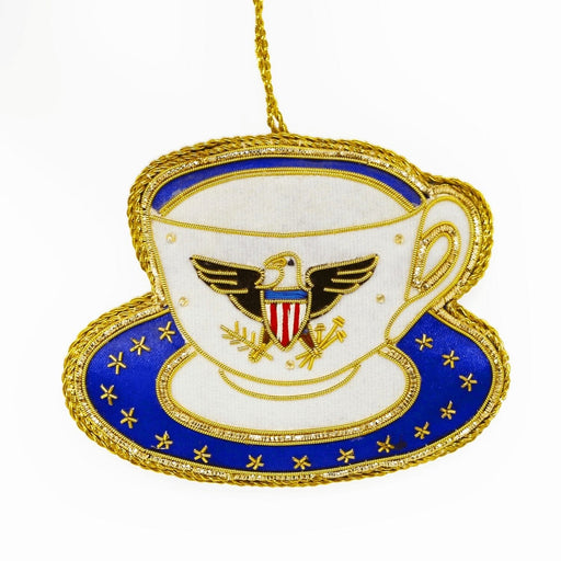 The Great Seal Teacup Ornament - ST NICOLAS LTD. - The Shops at Mount Vernon