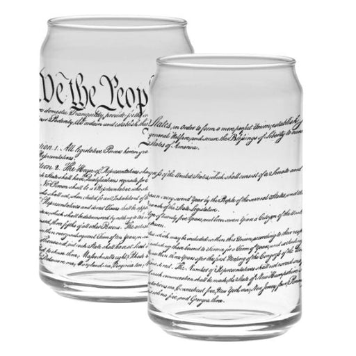 US Constitution Tall Glassware - The Shops at Mount Vernon