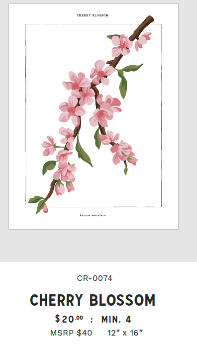 PAINT BY NUMBER CHERRY BLOSSOM