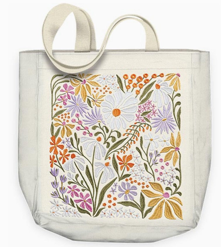 Tote Flower Market Wildflowers
