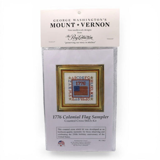 1776 Colonial Flag Sampler Cross Stitch Kit – America 250 - The Shops at Mount Vernon