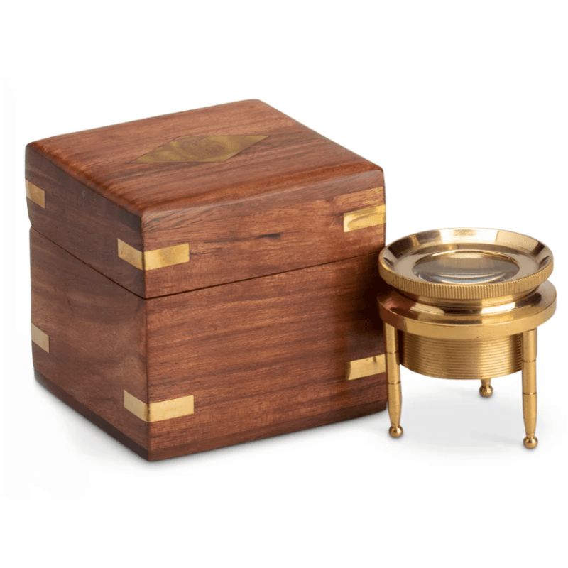 18th - Century Reproduction Brass Chart Magnifier - The Shops at Mount Vernon