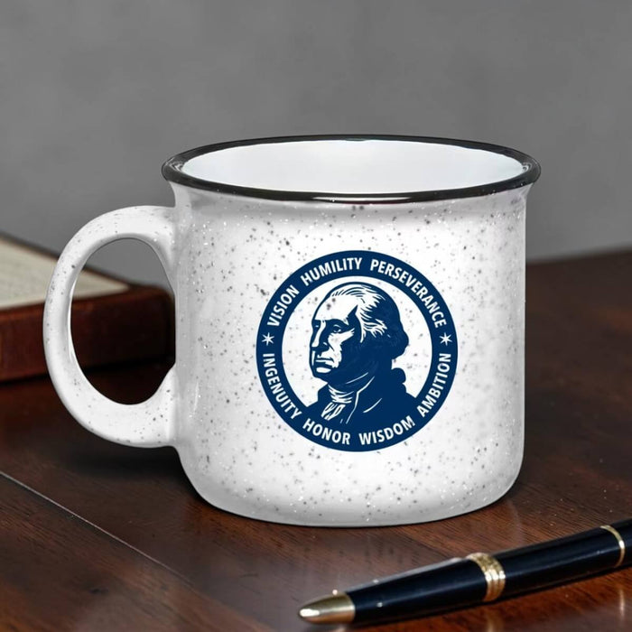 George Washington Seven Attributes Campfire Mug