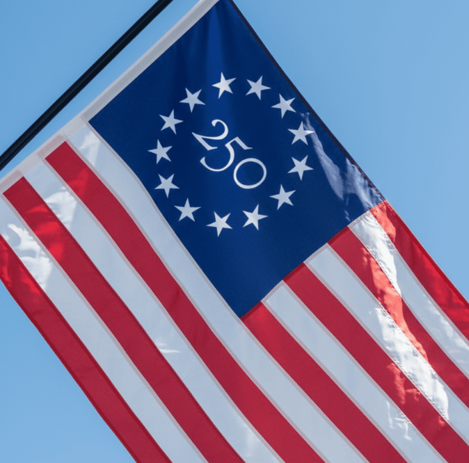 250th Anniversary American Flag – Limited Edition Commemorative Flag - The Shops at Mount Vernon