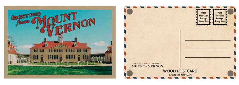 WOODEN POSTCARD MV GREETINGS