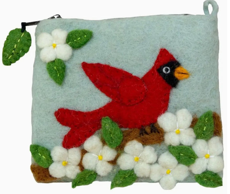 Coin Purse Dogwood Cardinal