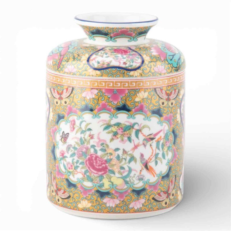 Tissue Box Cover Rose Medallion Canton Porcelain