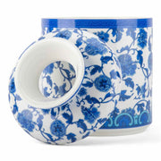 Tissue Box Cover Blue Florets Porcelain