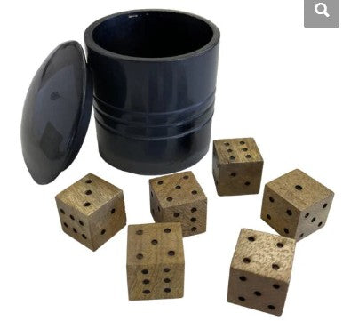 DICE GAME HORN RESIN CUP