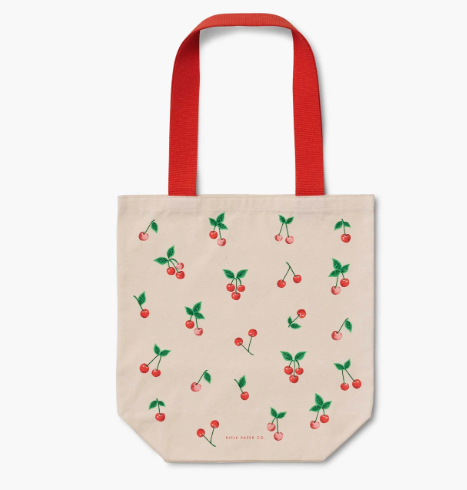 TOTE CHERRIES CANVAS
