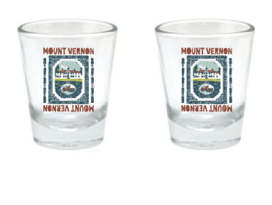 SHOT GLASS TOPAZ MOUNT VERNON