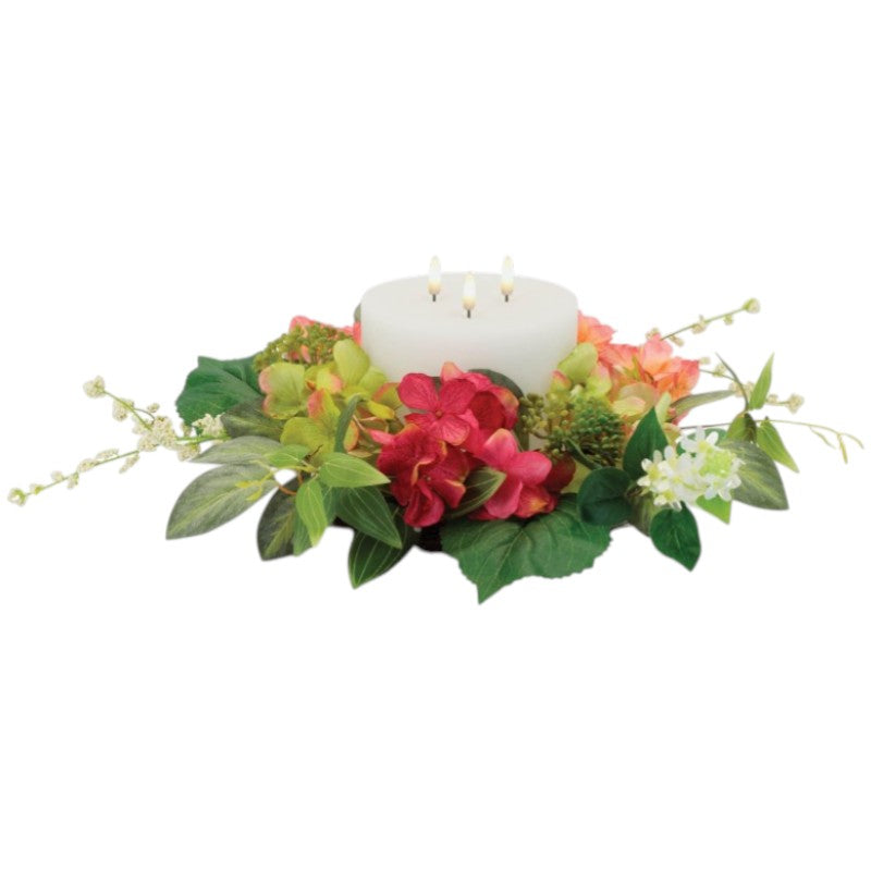 Hydrangea Candle Ring – 17"