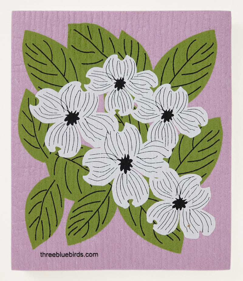 DISHCLOTH DOGWOOD ON ROSE
