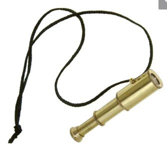 BRASS TELESCOPE ON CORD