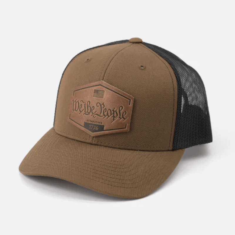 We the People” Hat – Leather Patch