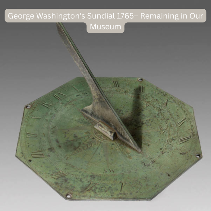 George Washington Sundial with Aged Bronze Finish