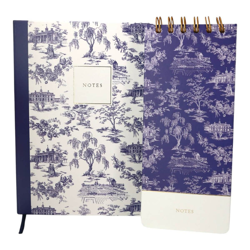 Tall Notes MV Blue Toile