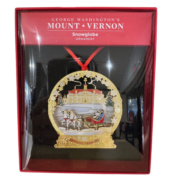 Mount Vernon Snowglobe Ornament