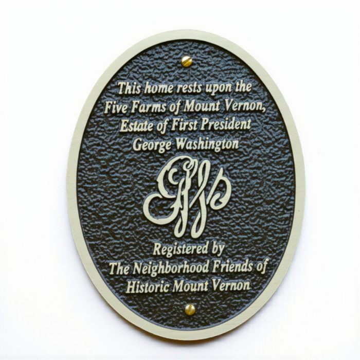Five Farms Neighborhood Friends Commemorative Plaque