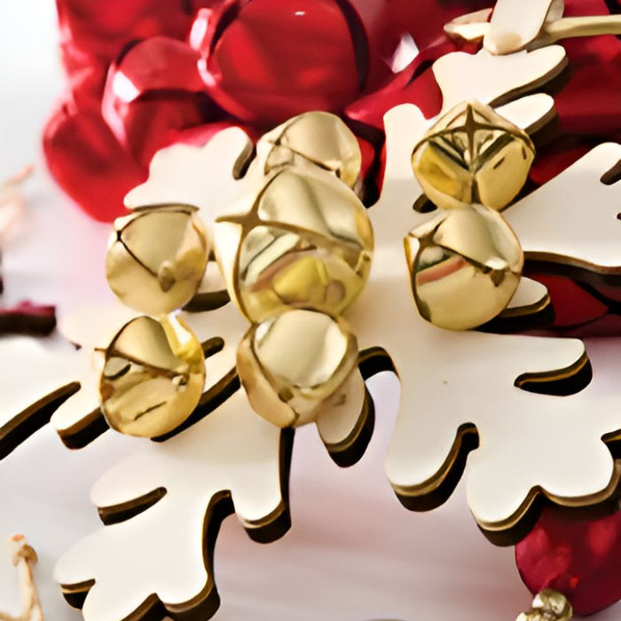 Snowflake Hanger With Bells - Assorted Colors
