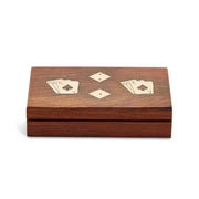 Wood Box Dice & Card Set