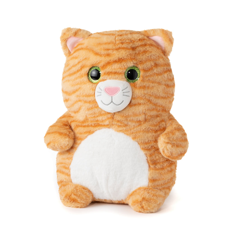 PUFFIMALZ TABBY CAT ORANGE PLUSH