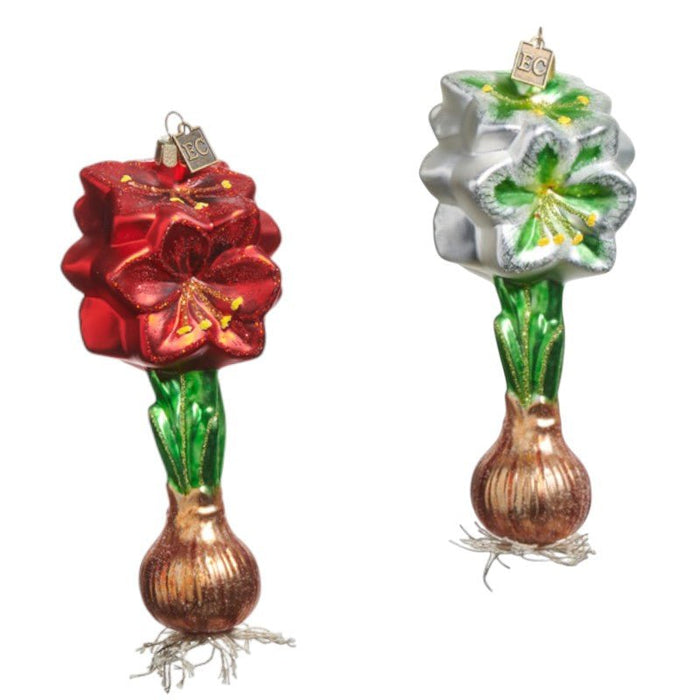 Amaryllis Bulb Ornament - Assorted Colors - The Shops at Mount Vernon