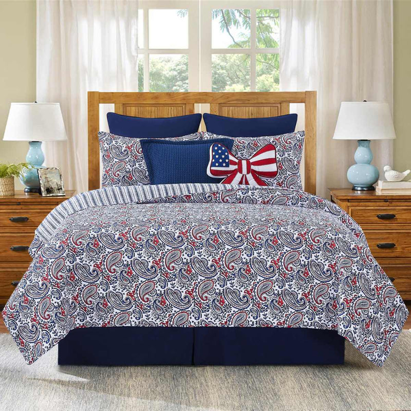 Americana Paisley Quilt Set King - The Shops at Mount Vernon