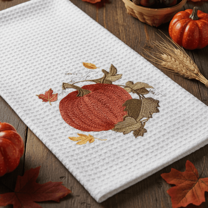 Autumn Pumpkin Flour Sack Towel - The Shops at Mount Vernon