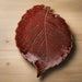 Autumn Red Stoneware Leaf Plate - The Shops at Mount Vernon