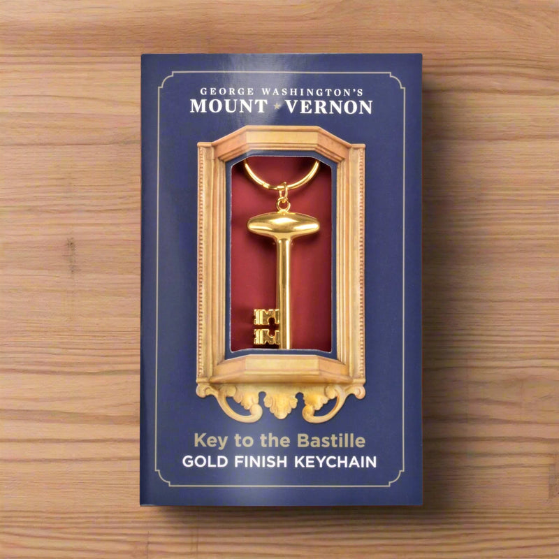 Bastille Key - Gold Tone Key Chain - The Shops at Mount Vernon