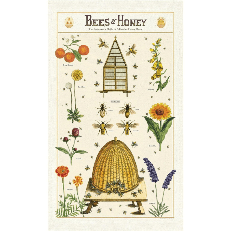 Bees & Honey Tea Towel - The Shops at Mount Vernon