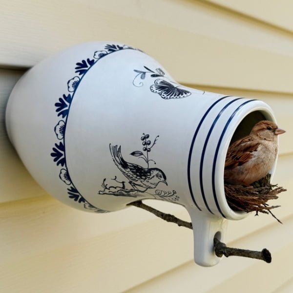 Bird Bottle - Delft Style - The Shops at Mount Vernon