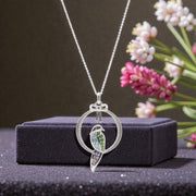 Bird on a Swing Sterling Silver Pendant - The Shops at Mount Vernon