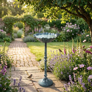 Bird on Flower Bird Bath 27x13 - The Shops at Mount Vernon