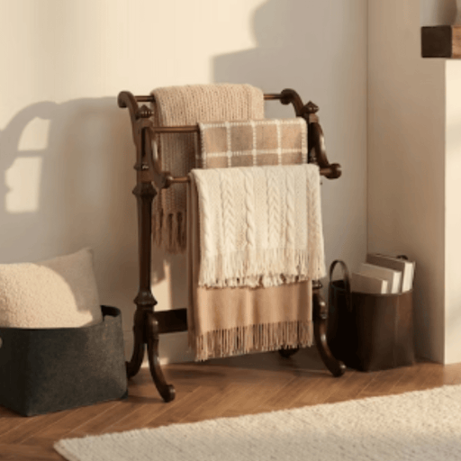 Blanket Stand Cherry Wood Newhouse - The Shops at Mount Vernon