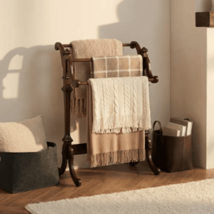 Blanket Stand Cherry Wood Newhouse - The Shops at Mount Vernon