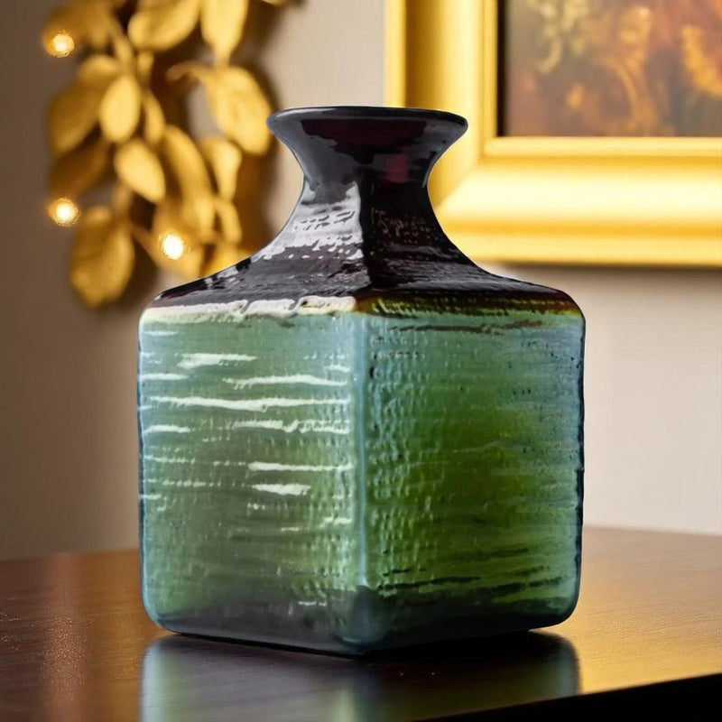 Blenko Glass Bud Vase Strata Summer Storm - The Shops at Mount Vernon