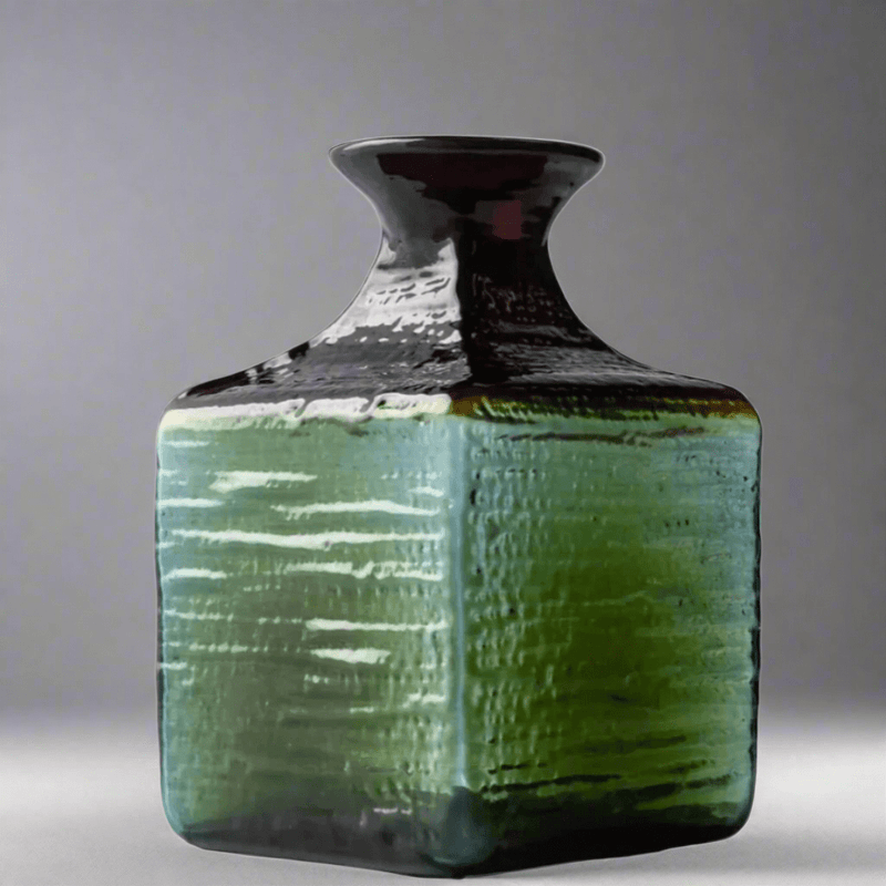 Blenko Glass Bud Vase Strata Summer Storm - The Shops at Mount Vernon