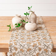 Block Print Floral Table Runner - The Shops at Mount Vernon