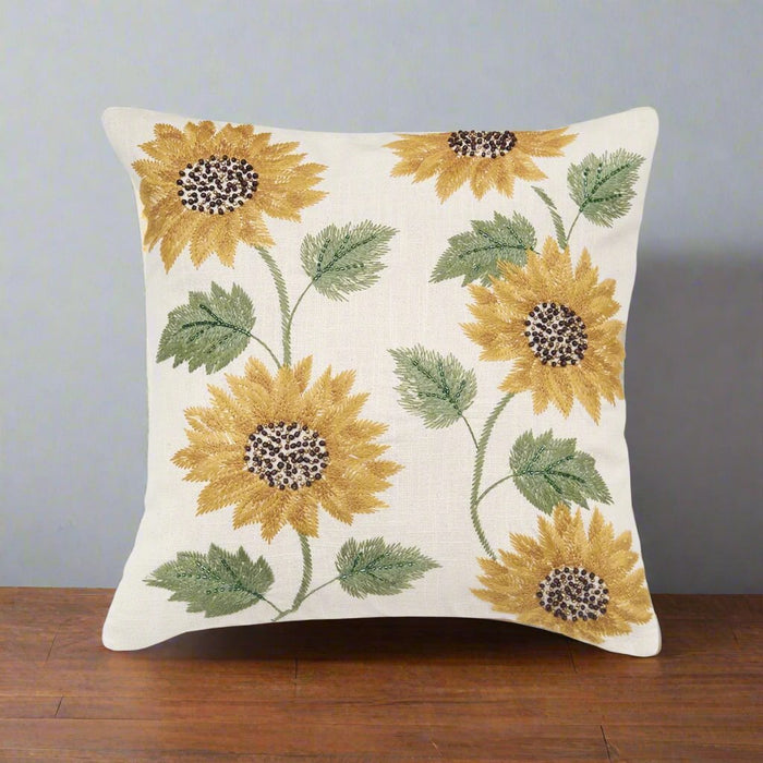 Blooming Sunflower Pillow - The Shops at Mount Vernon