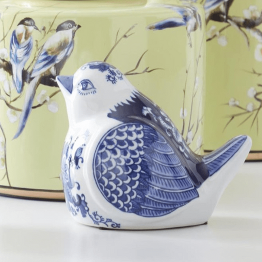 Blue and White Chinoiserie Birds - The Shops at Mount Vernon