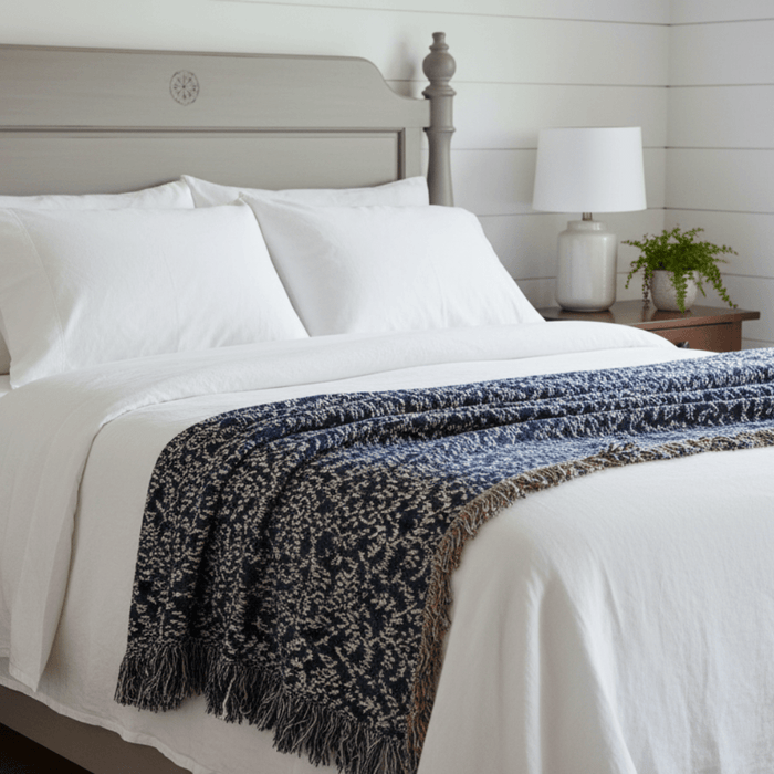 Blue Room Cotton Throw – Mount Vernon Collection - The Shops at Mount Vernon